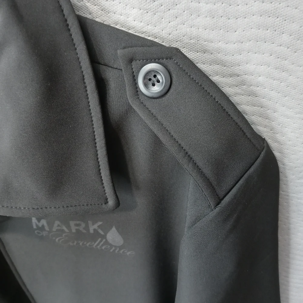 FOSSA Tiburon Polyester Stretch Shell JACKET mens Size XL Black zippered. 'Mark